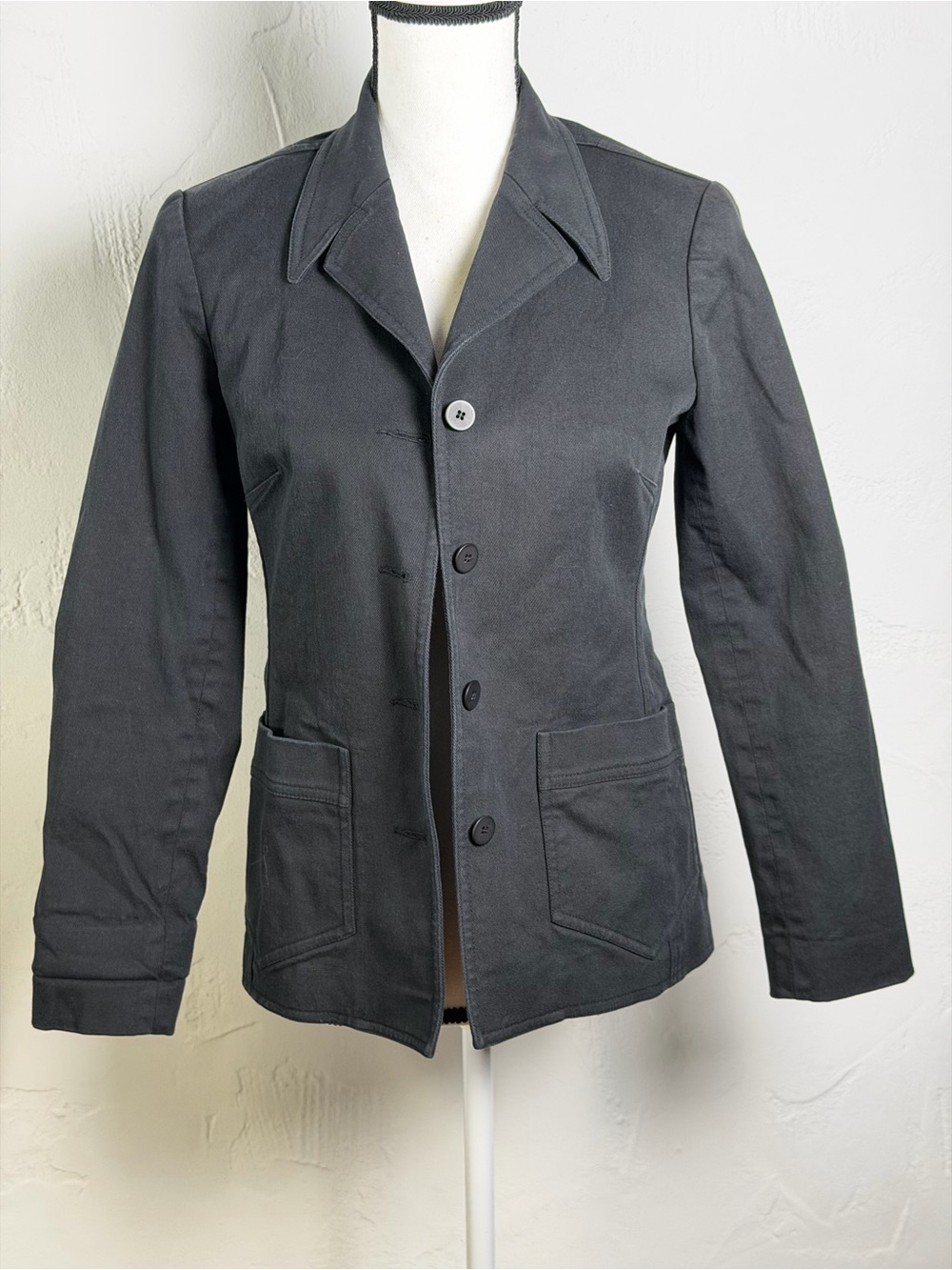 Katherine Barclay Button Front Casual Cotton Jacket size4